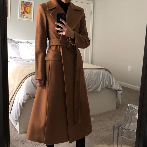 NWT Theory Bria Belted Camel Coat - Picture 3 of 5